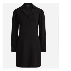 🌟 J.Crew Long-Sleeve Shift Dress in Crepe - Timeless‎ | Everyday Chic -New🌟
